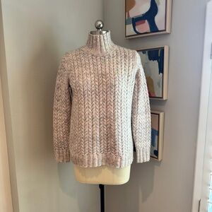 Cozy Cream Cable Knit Sweater Size Small Rebecca Taylor